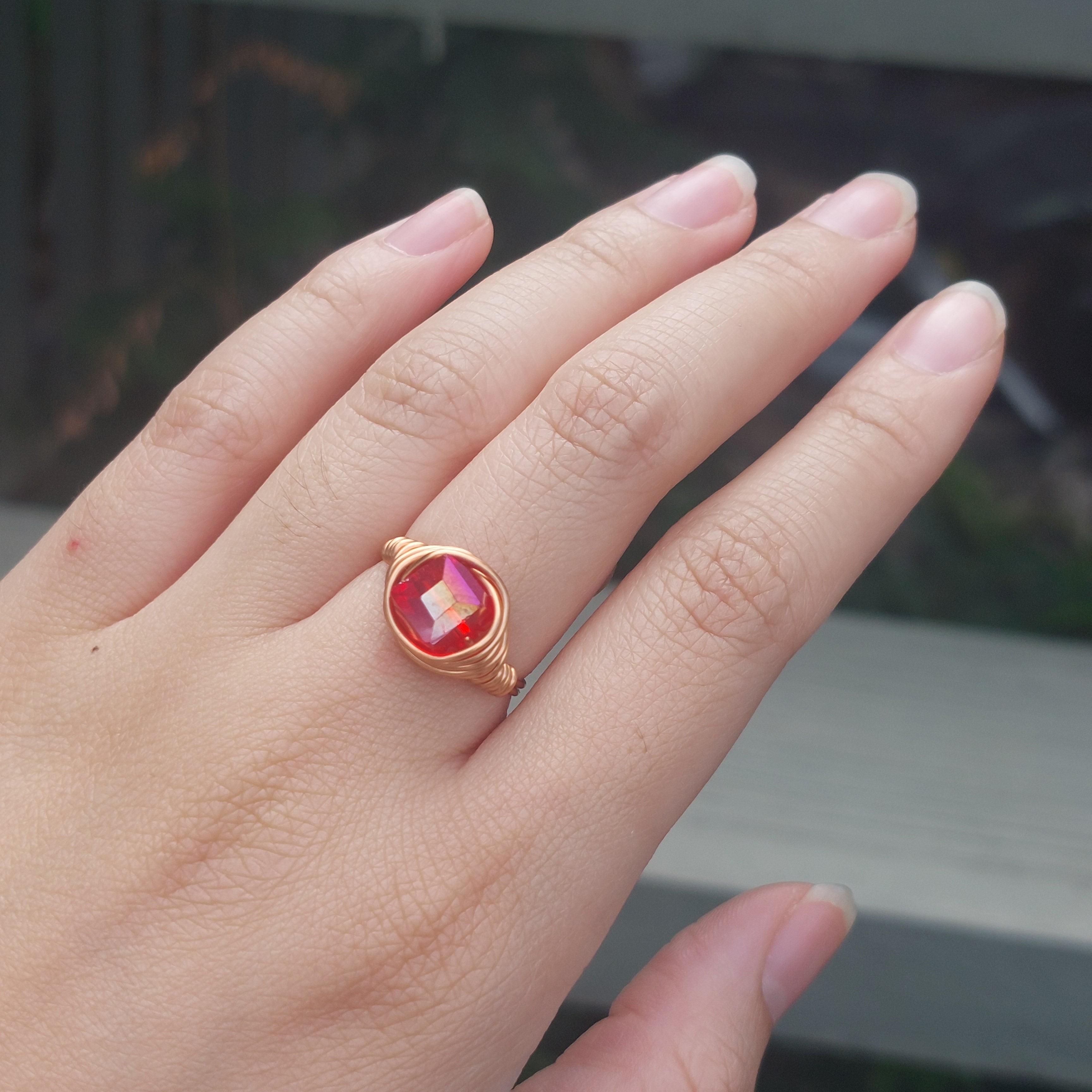 Complex Bead Wire Rings CR005