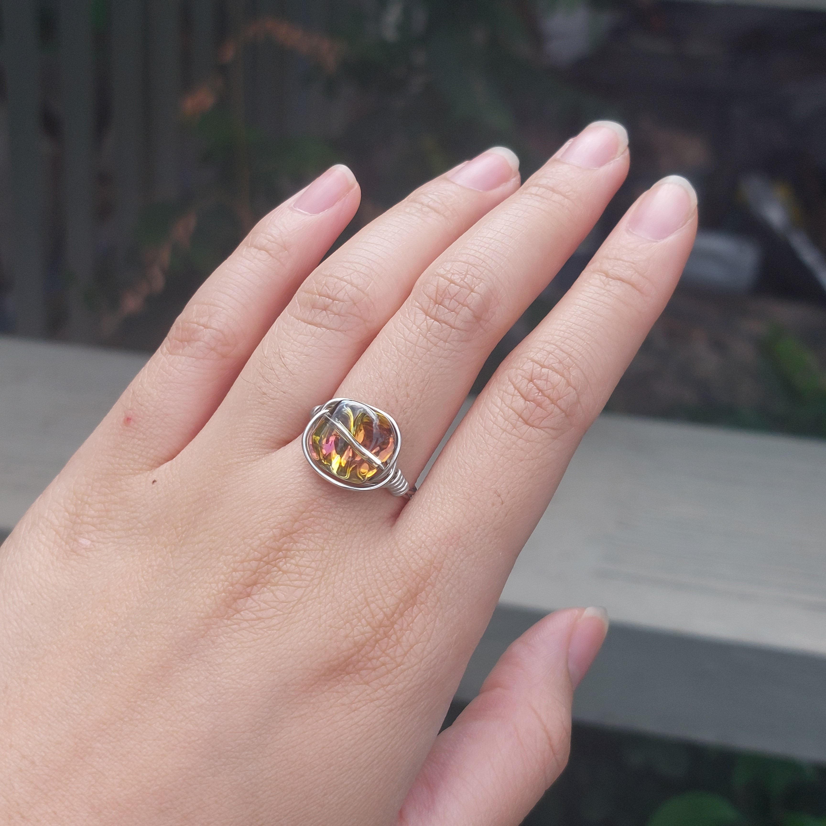 Complex Bead Wire Rings CR007