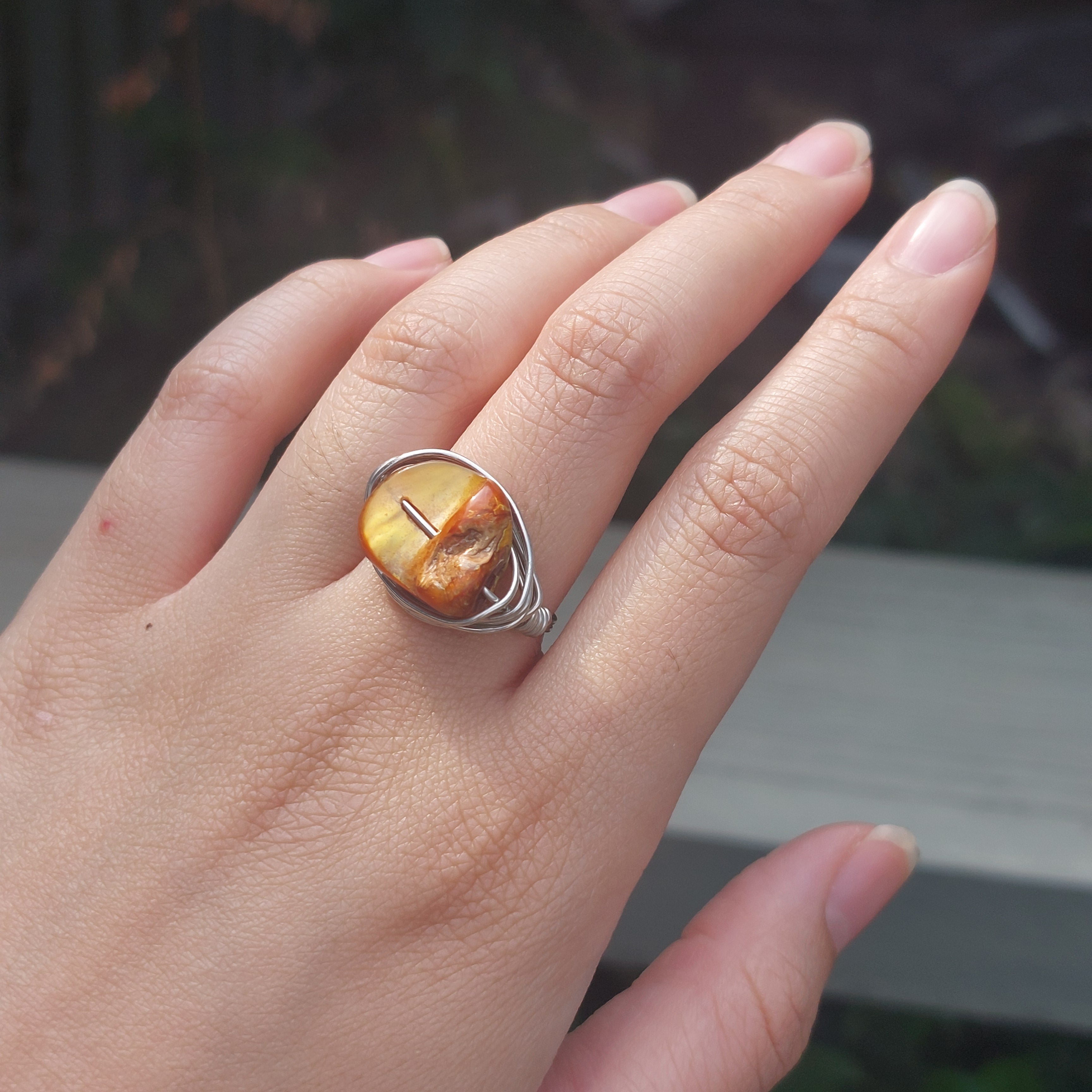 Complex Bead Wire Rings CR016