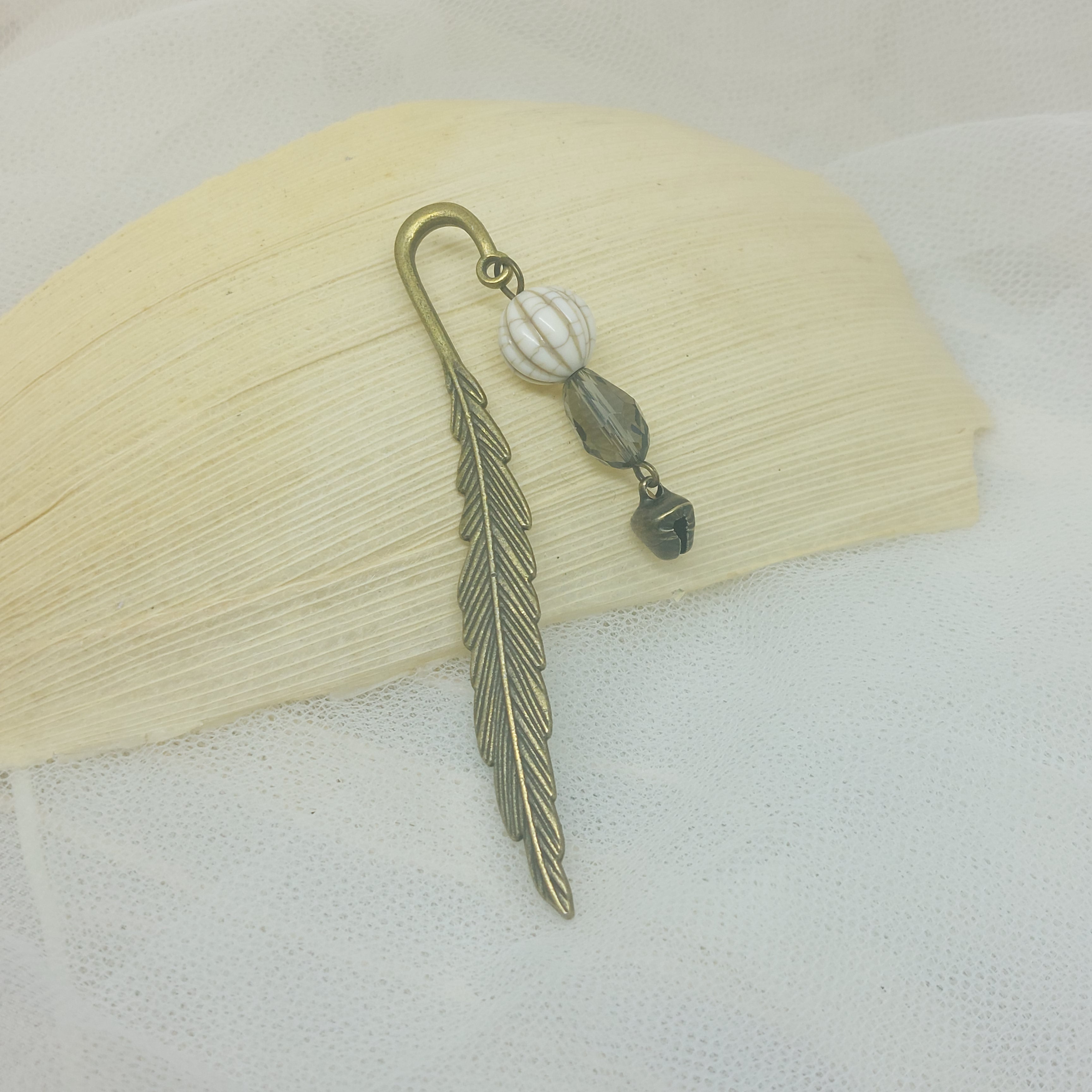 Metal Bookmark Feather