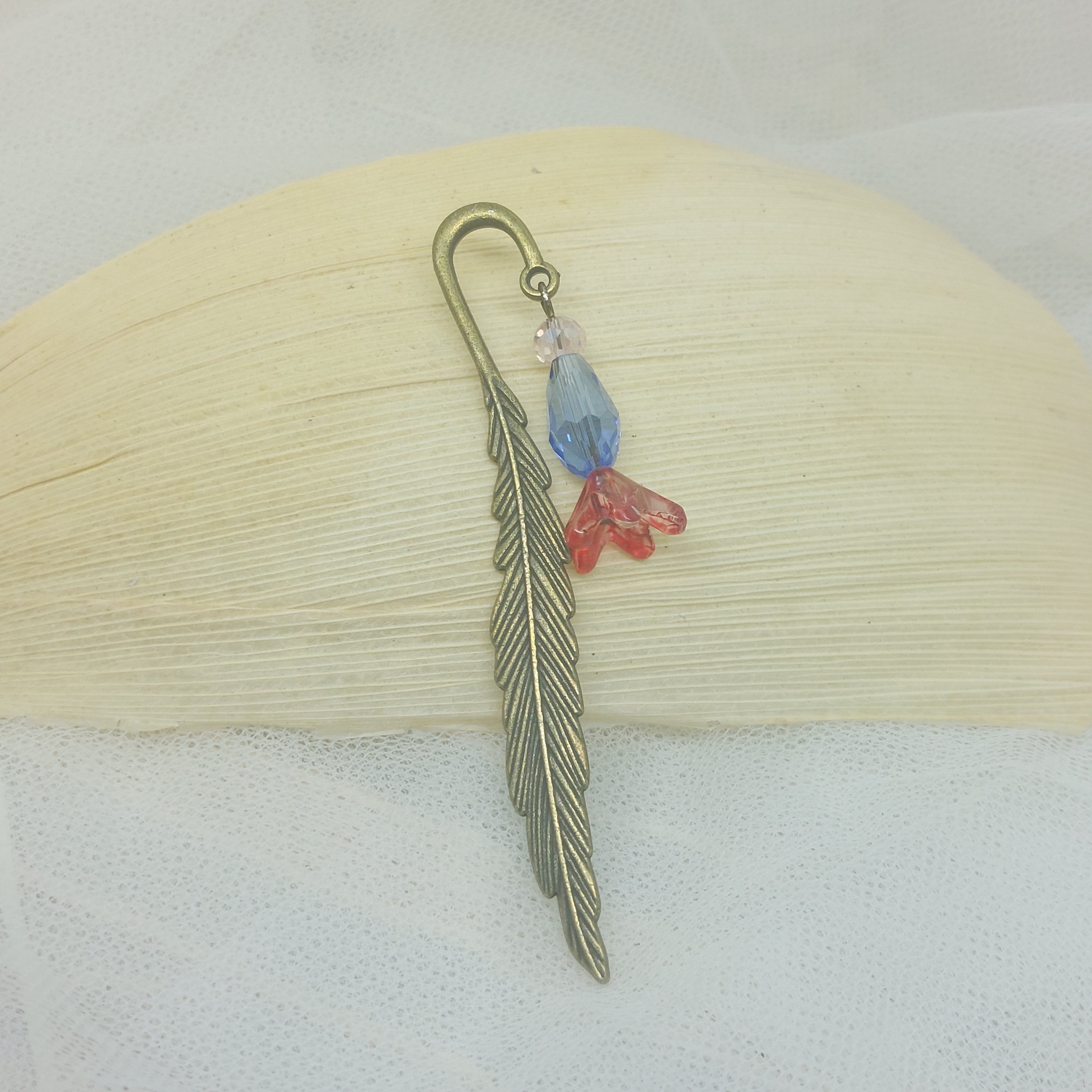 Metal Bookmark Feather