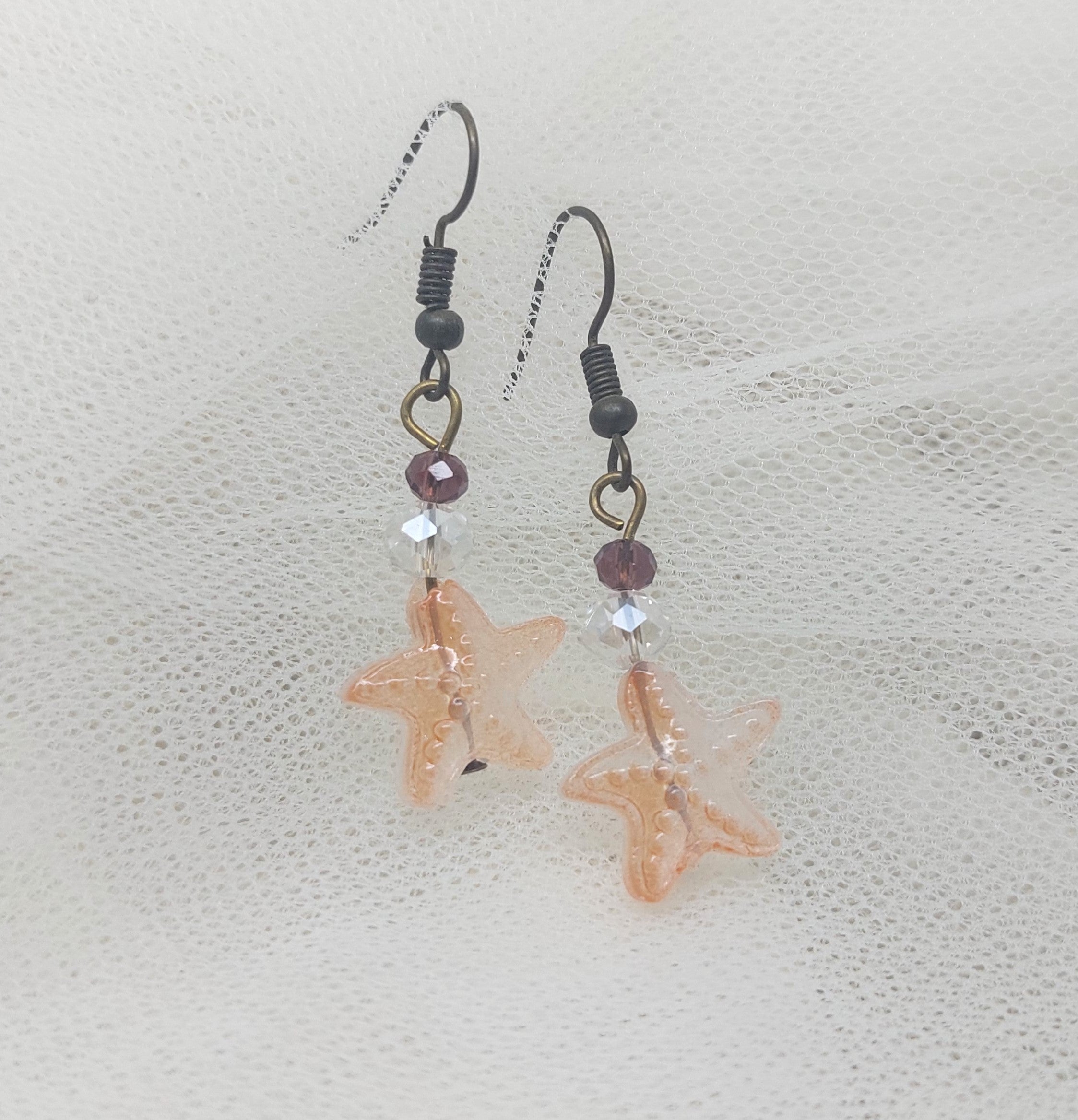 Starfish Drop Earrings Sun / Peach / Sand