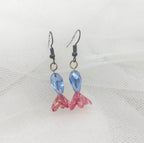 Skypetal Drop Earrings Azzure Red / Onyx Sea