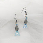 Skypetal Drop Earrings Azzure Red / Onyx Sea