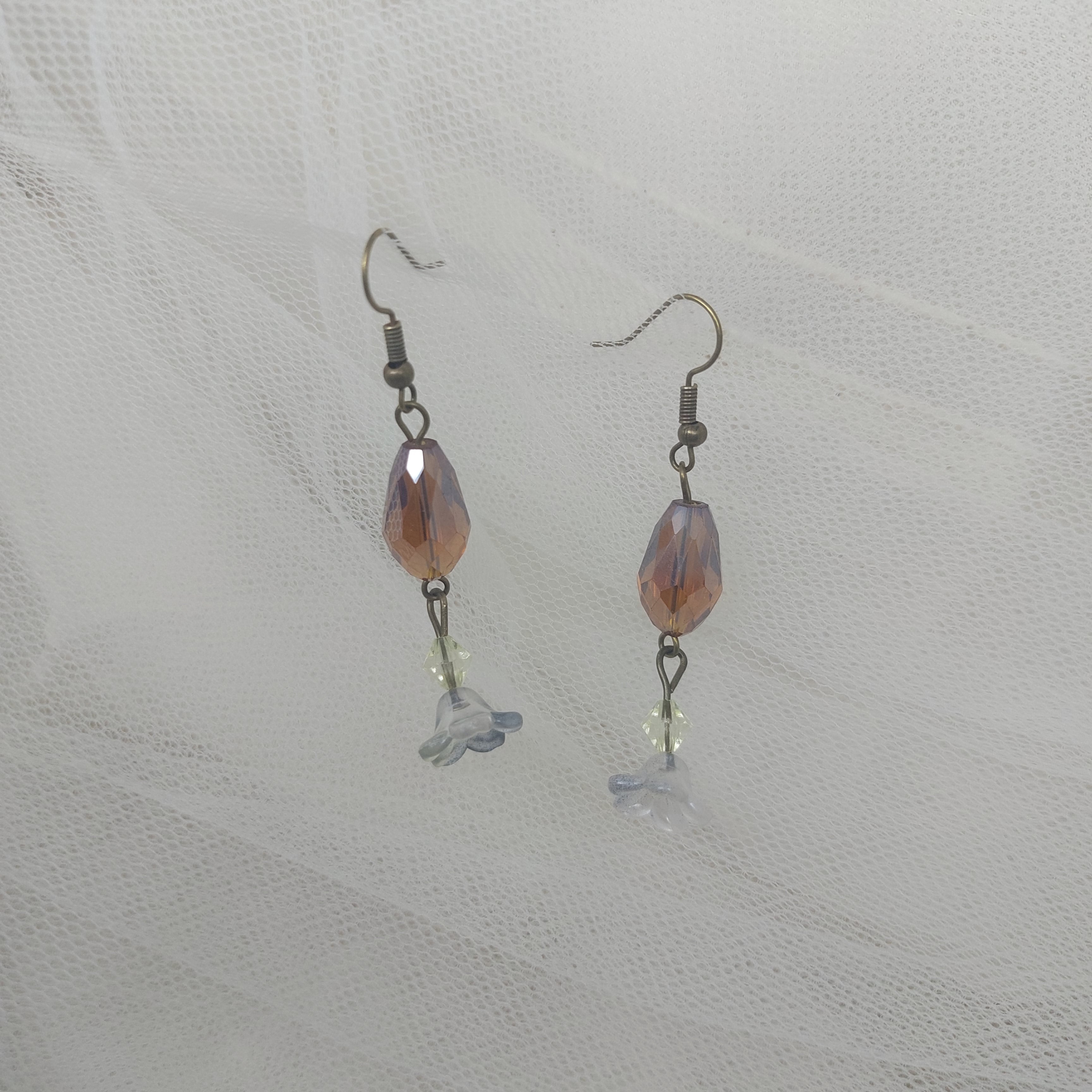 Floral Glass Drop Earrings 01/02/03/04/05