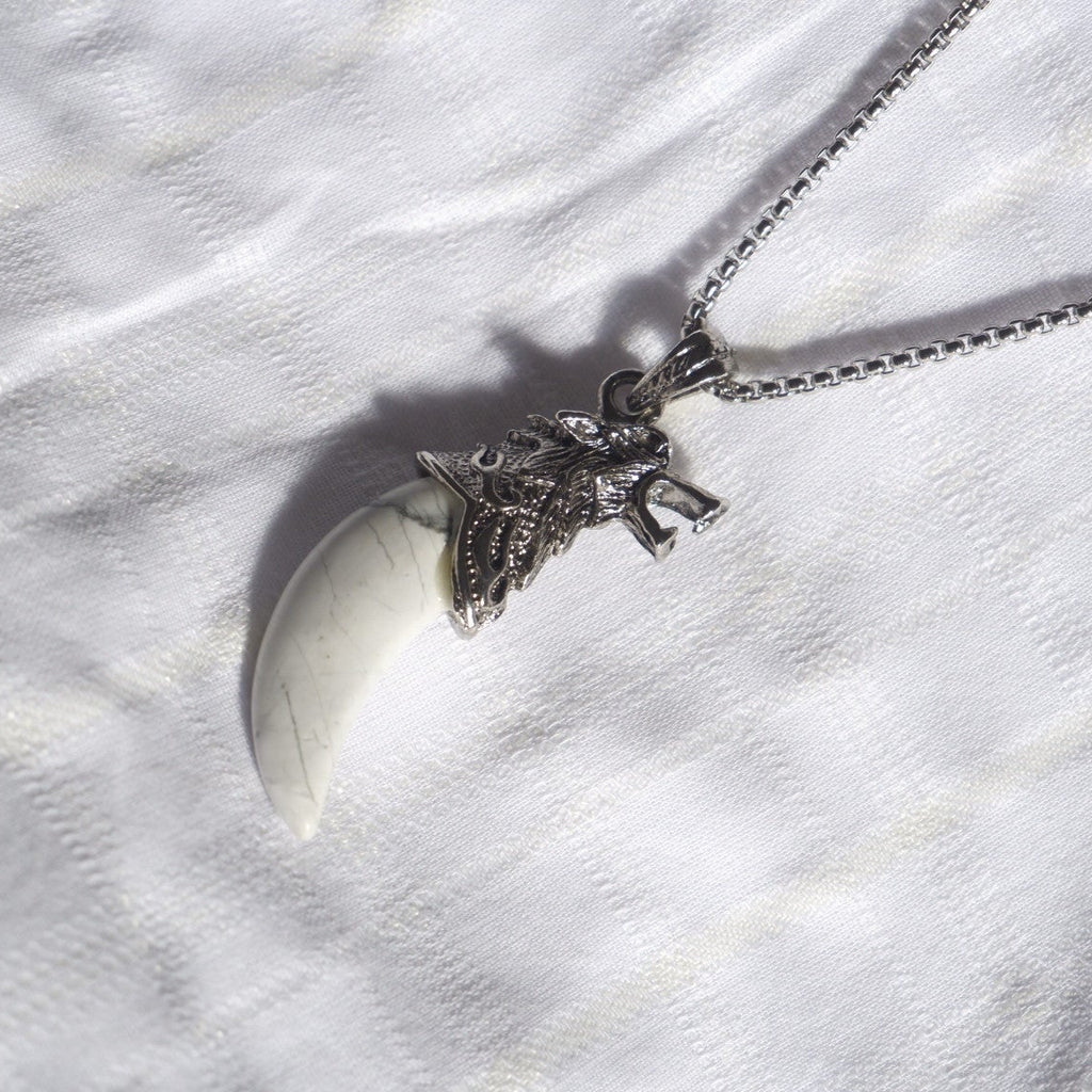 Large Pendant Titanium Necklace