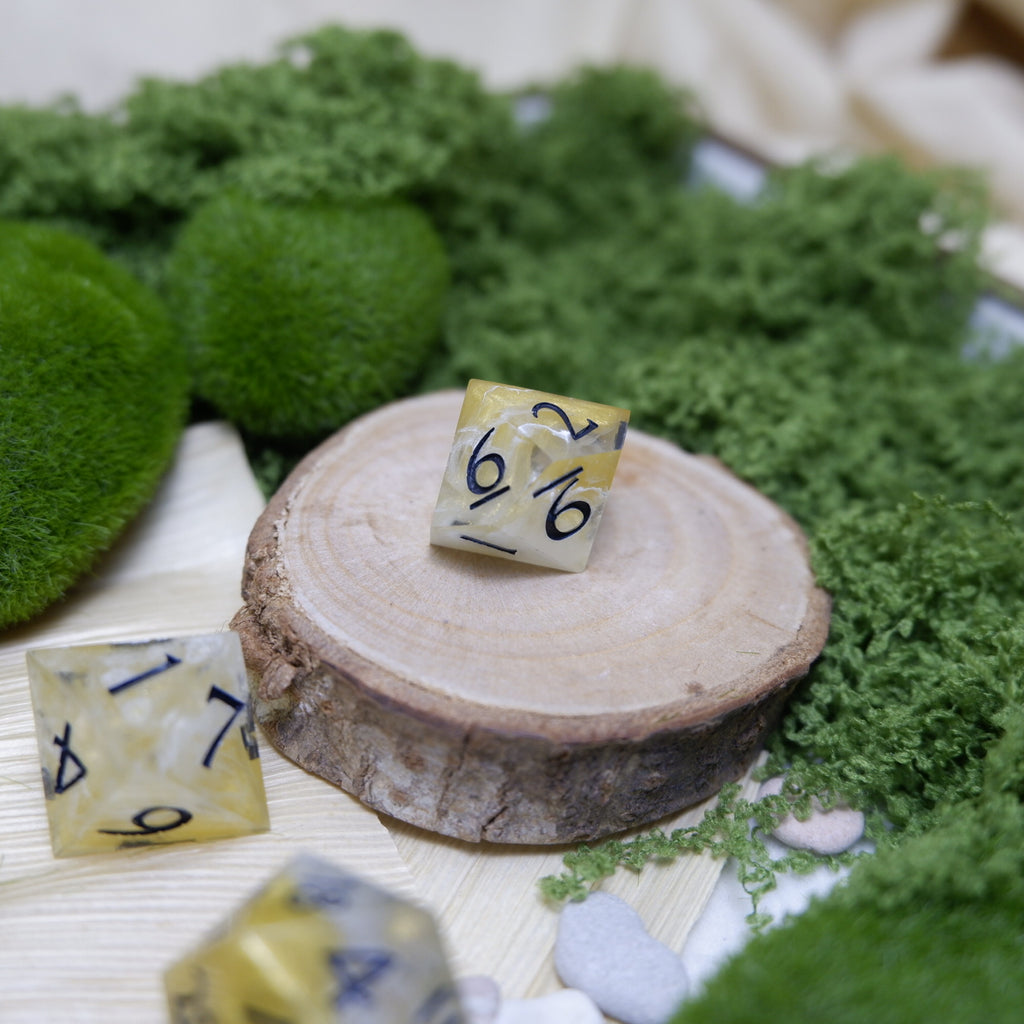 Solar Eclipse Artisan Dice Set