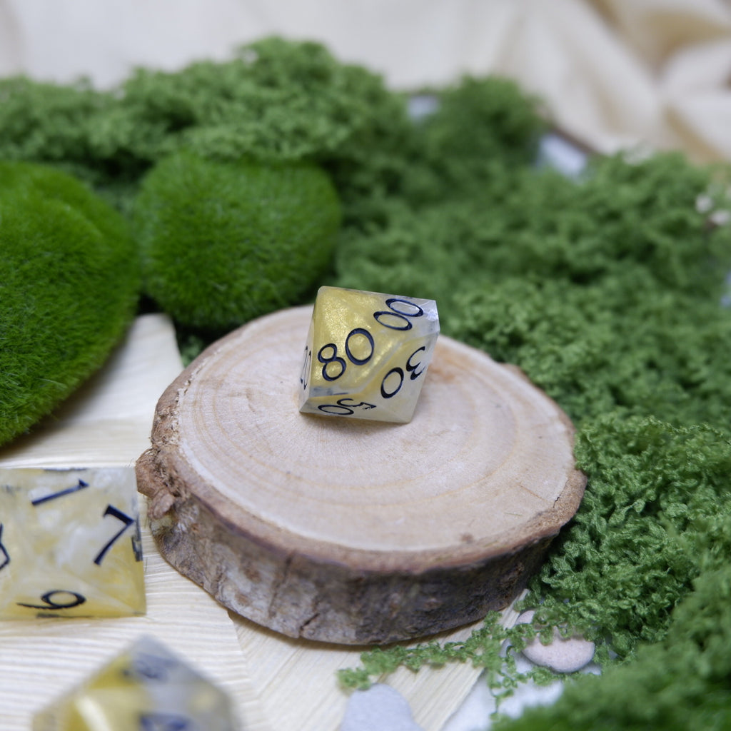 Solar Eclipse Artisan Dice Set