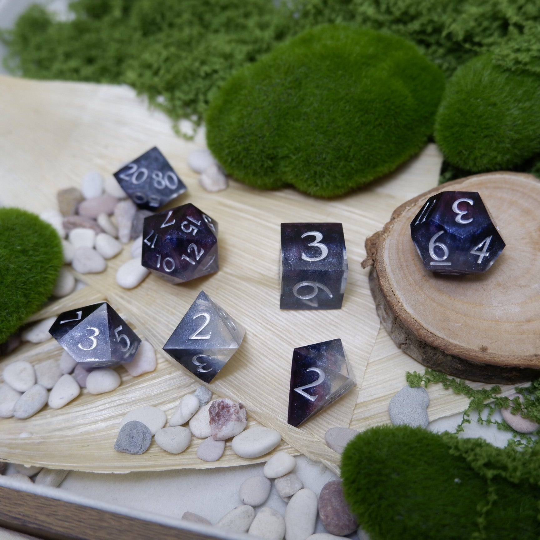 Nebula's Galaxy Artisan Dice Set