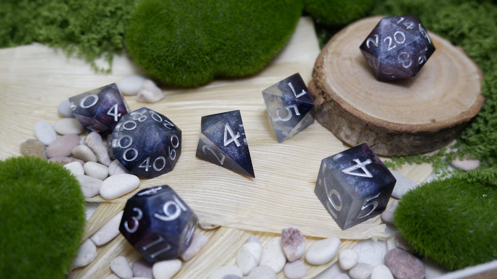 Nebula's Galaxy Artisan Dice Set