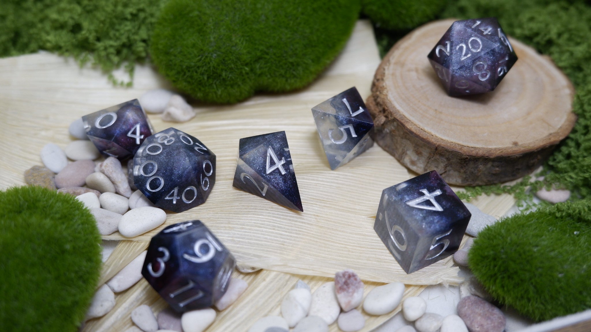 Nebula's Galaxy Artisan Dice Set