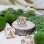 Pristine Copper Artisan Dice Set