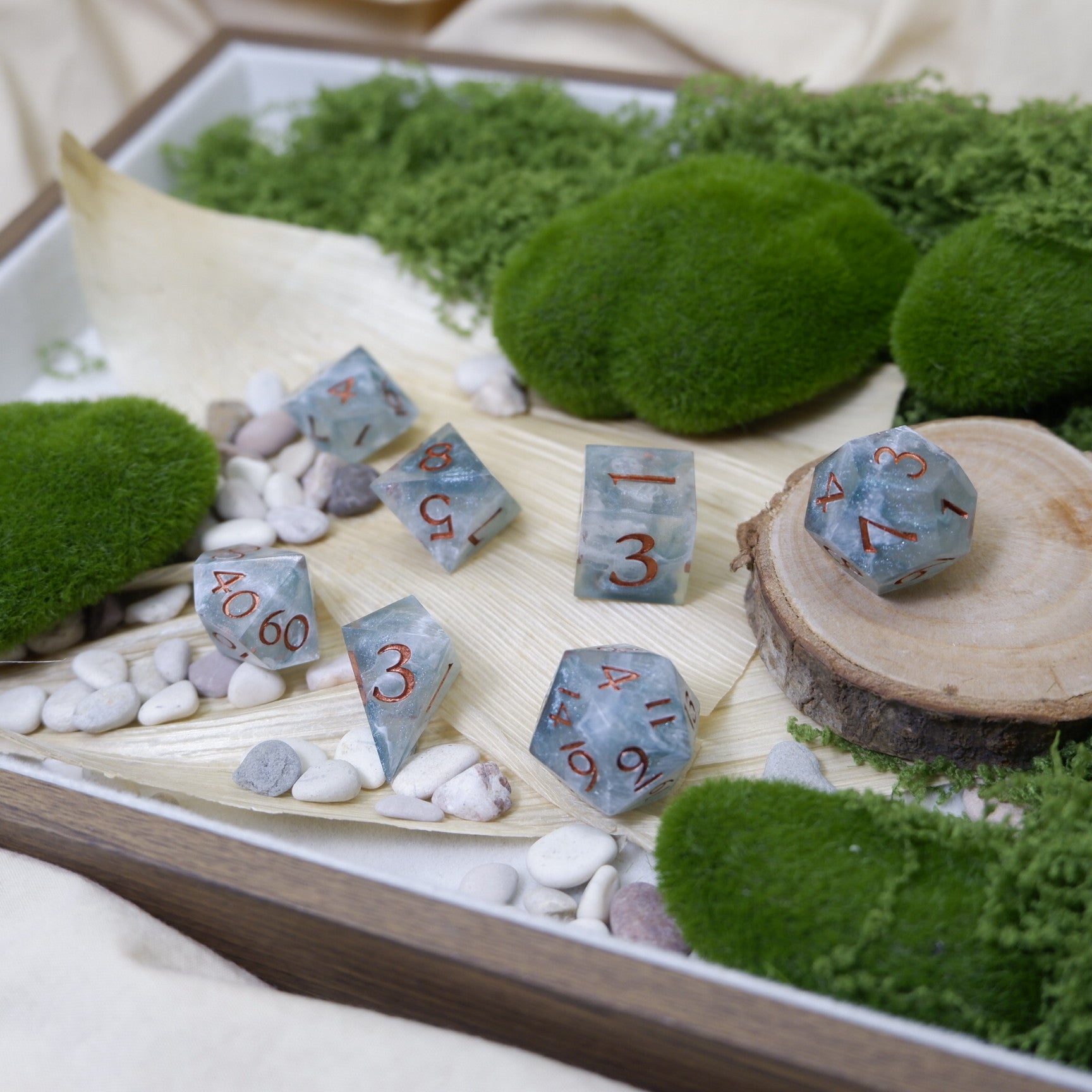 Glimmering Dream Artisan Dice Set