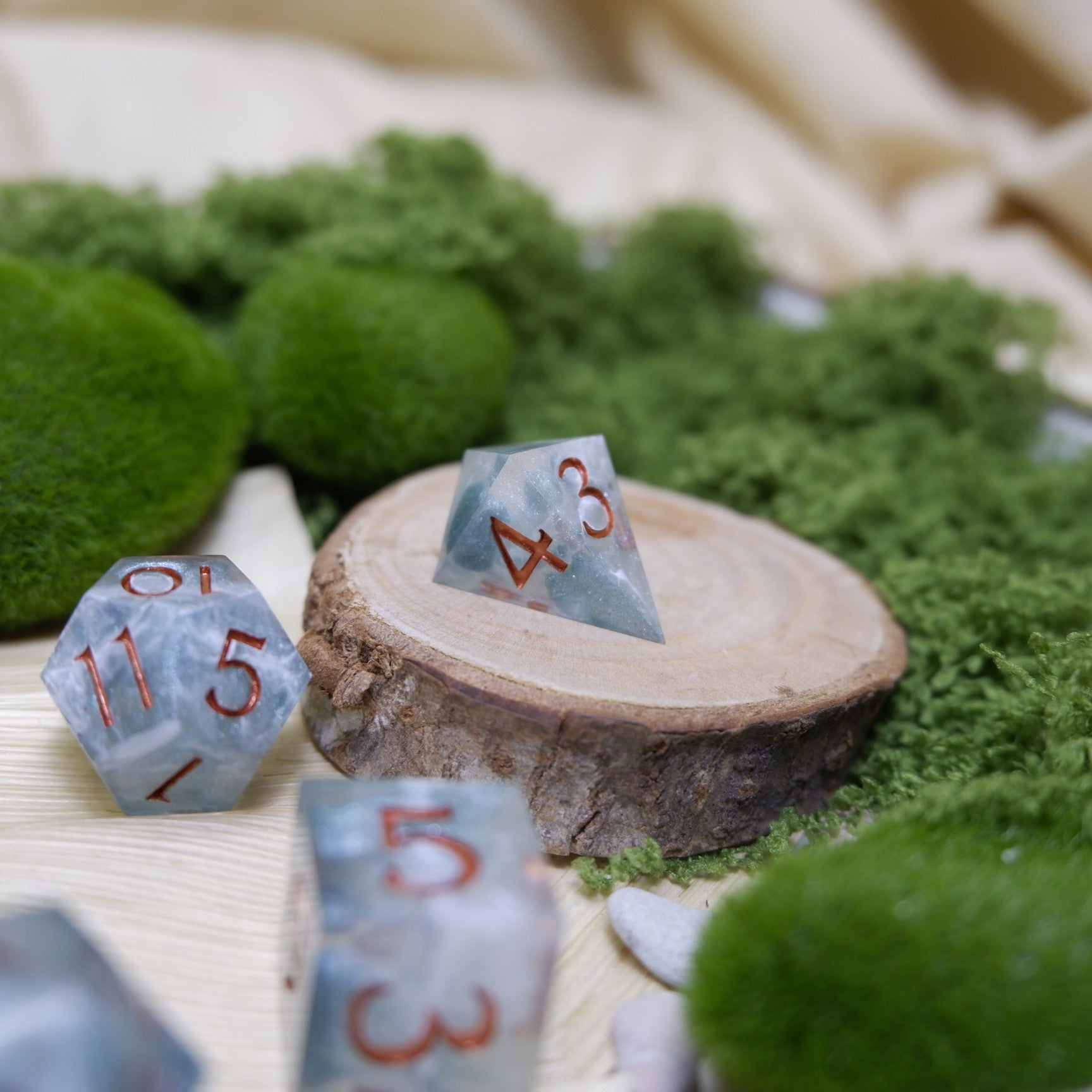 Glimmering Dream Artisan Dice Set