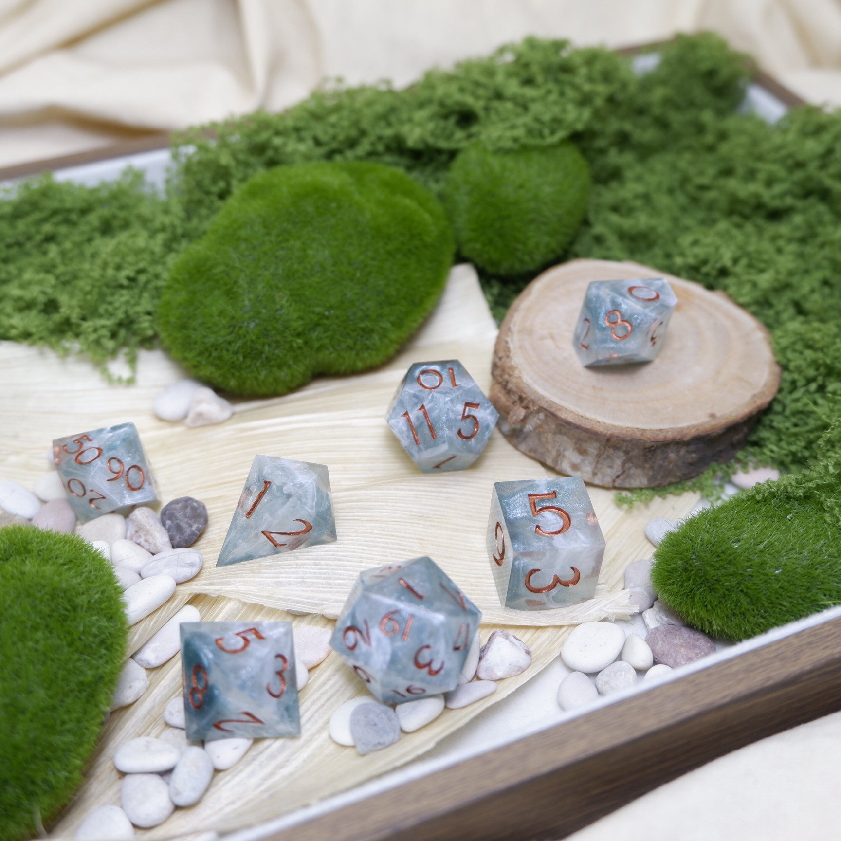 Glimmering Dream Artisan Dice Set