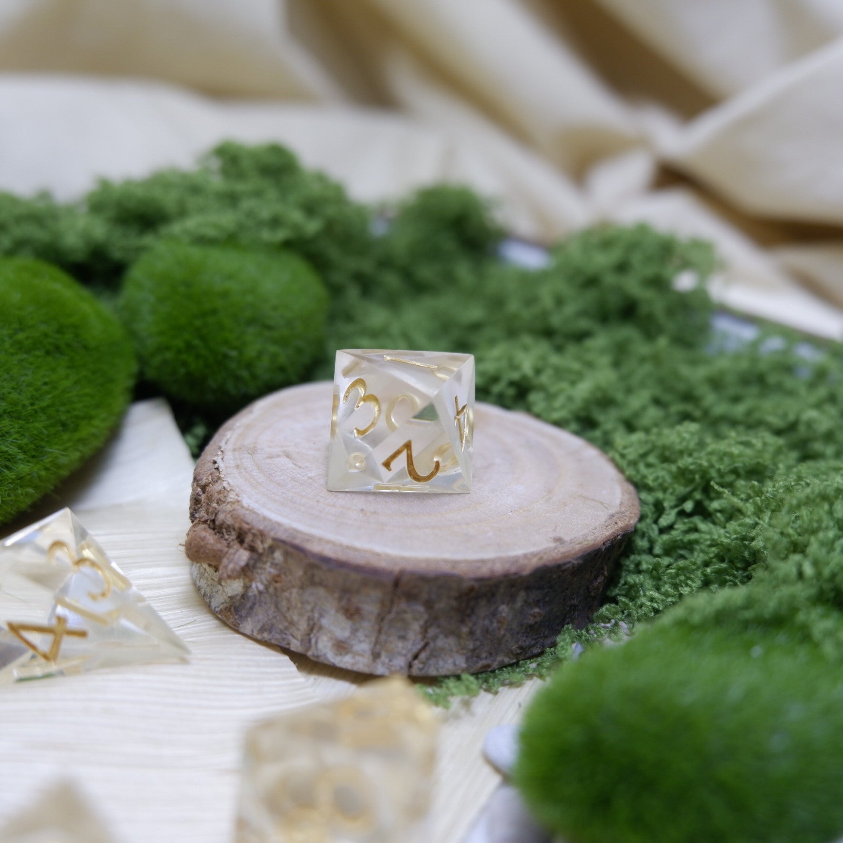 Pristine Gold Artisan Dice Set