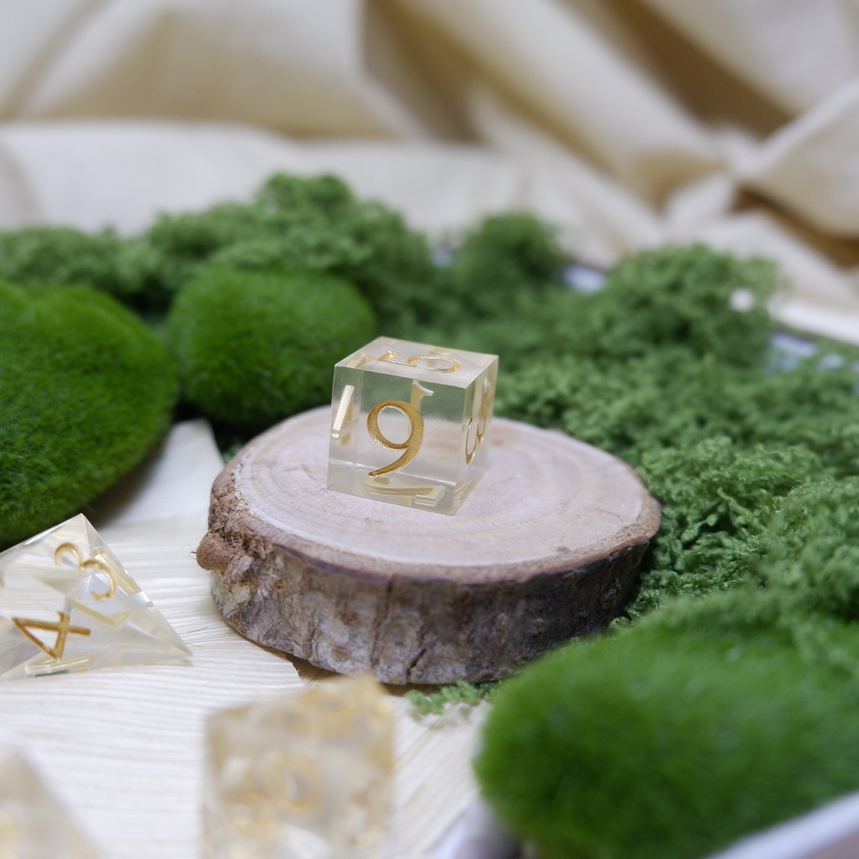 Pristine Gold Artisan Dice Set