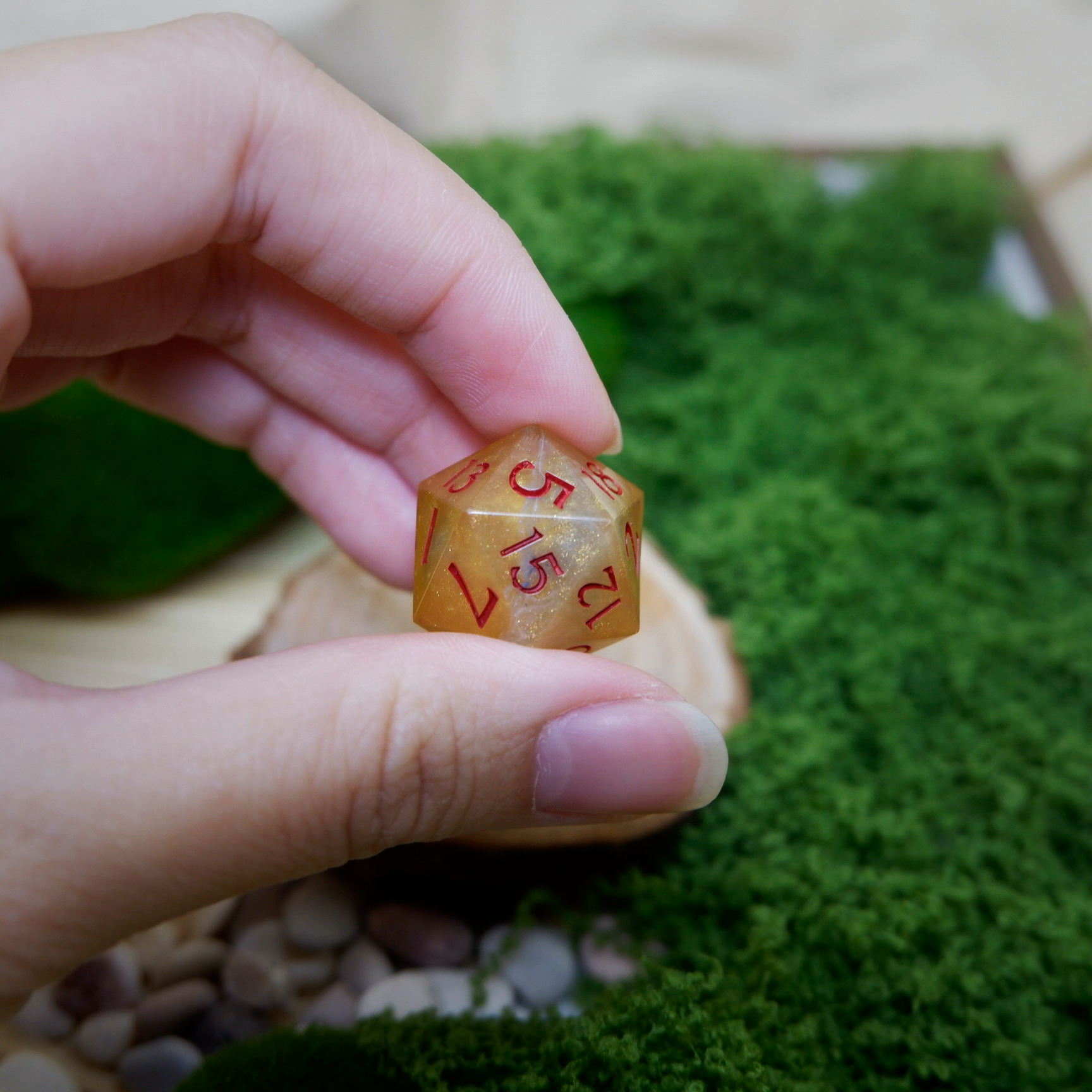 D20 Single Dice Lost God's Cinder