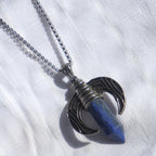 Large Pendant Titanium Necklace